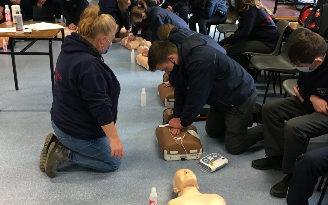 TY, LCA & JCSP Students Participate In Restart A Heart Training