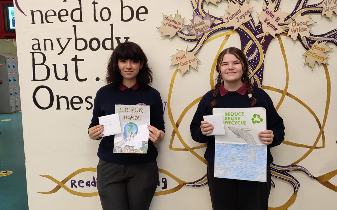 The winners of the Green Schools ‘Climate Action Week’ art competition!