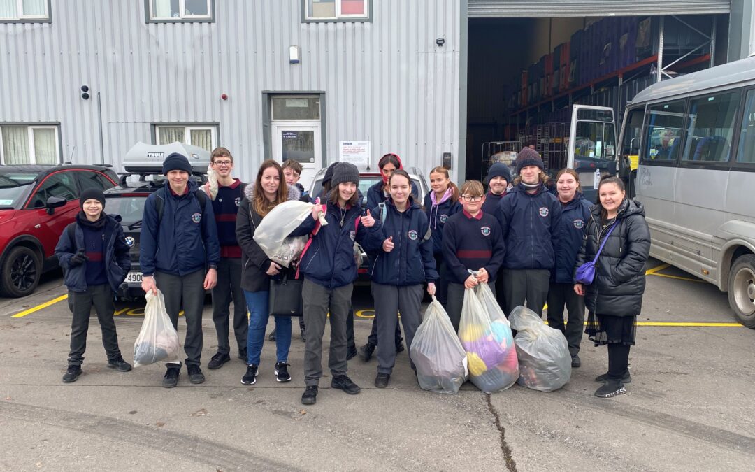 LCA and Green Schools Students visit the NCBI Charity Clothes Warehouse!