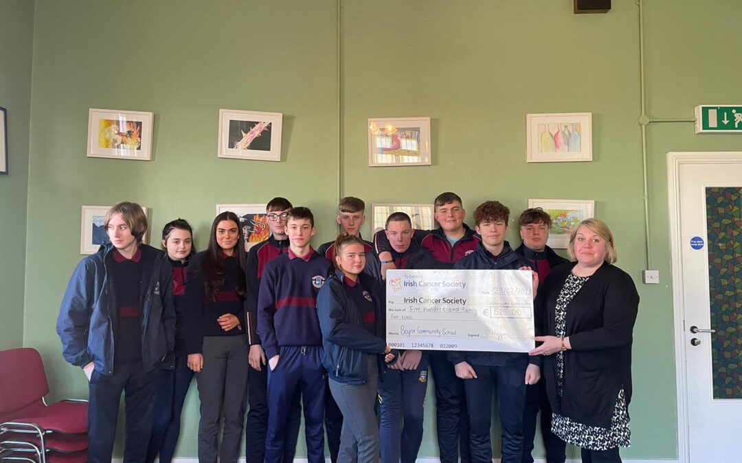 Fifth Year LCA Students Raise €525 For The Irish Cancer Society