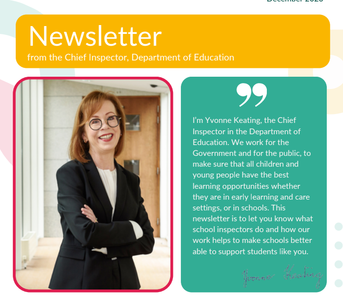 NEWSLETTER FOR CHILDREN: INFORMATION FROM THE INSPECTORATE